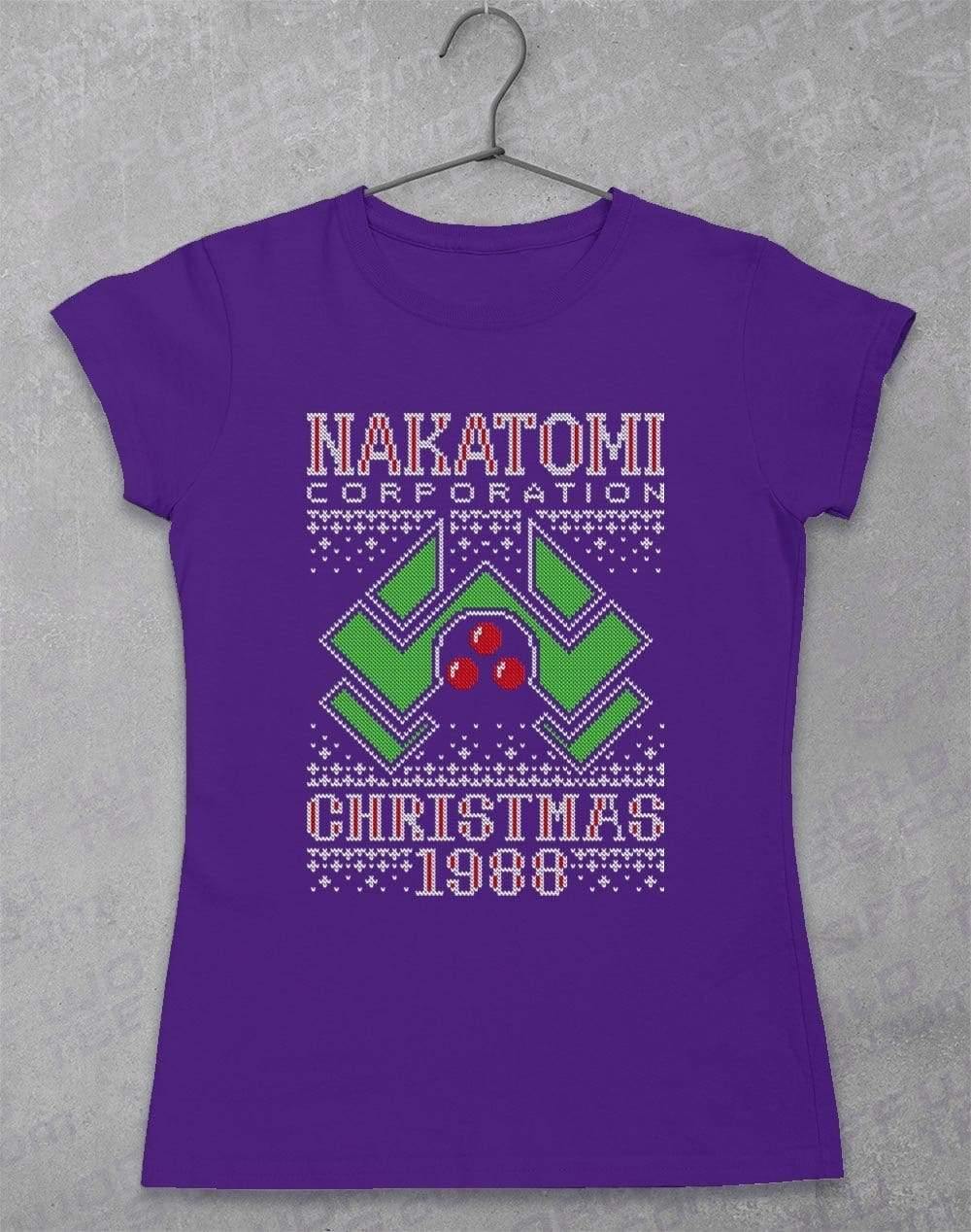 Nakatomi Christmas 1988 Knitted-Look Women's T-Shirt 8-10 / Lilac  - Off World Tees