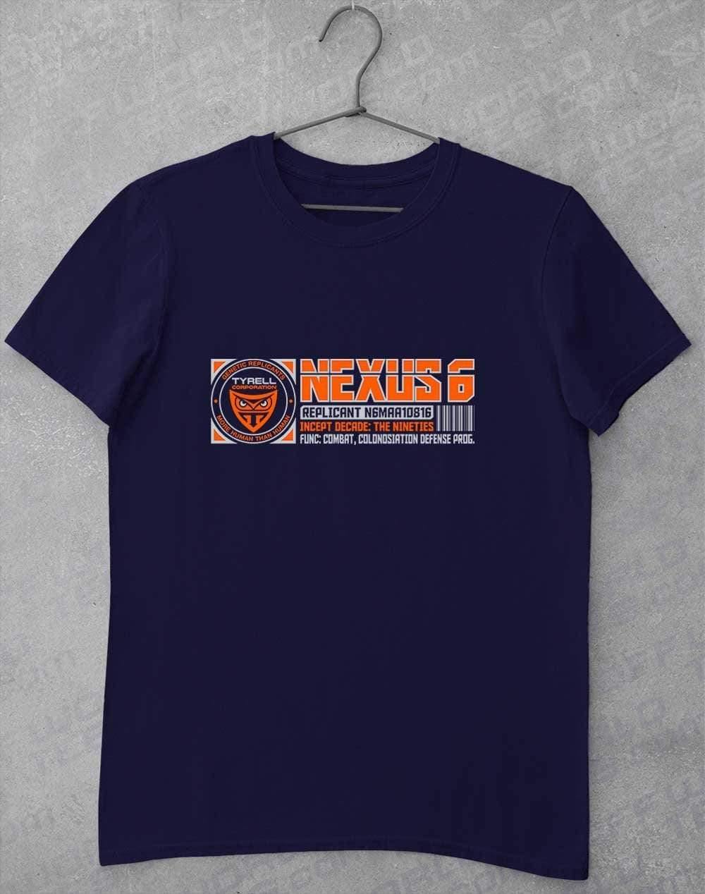 Nexus 6 Replicant Incept Date (CHOOSE YOUR DECADE!) T-Shirt The Nineties - Navy / S  - Off World Tees