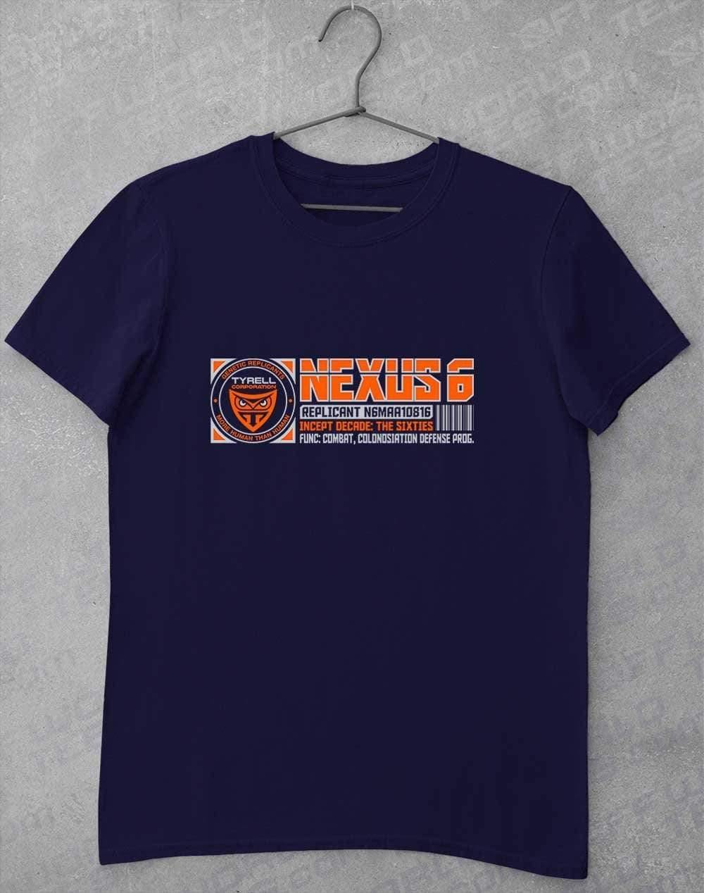 Nexus 6 Replicant Incept Date (CHOOSE YOUR DECADE!) T-Shirt The Sixties - Navy / S  - Off World Tees