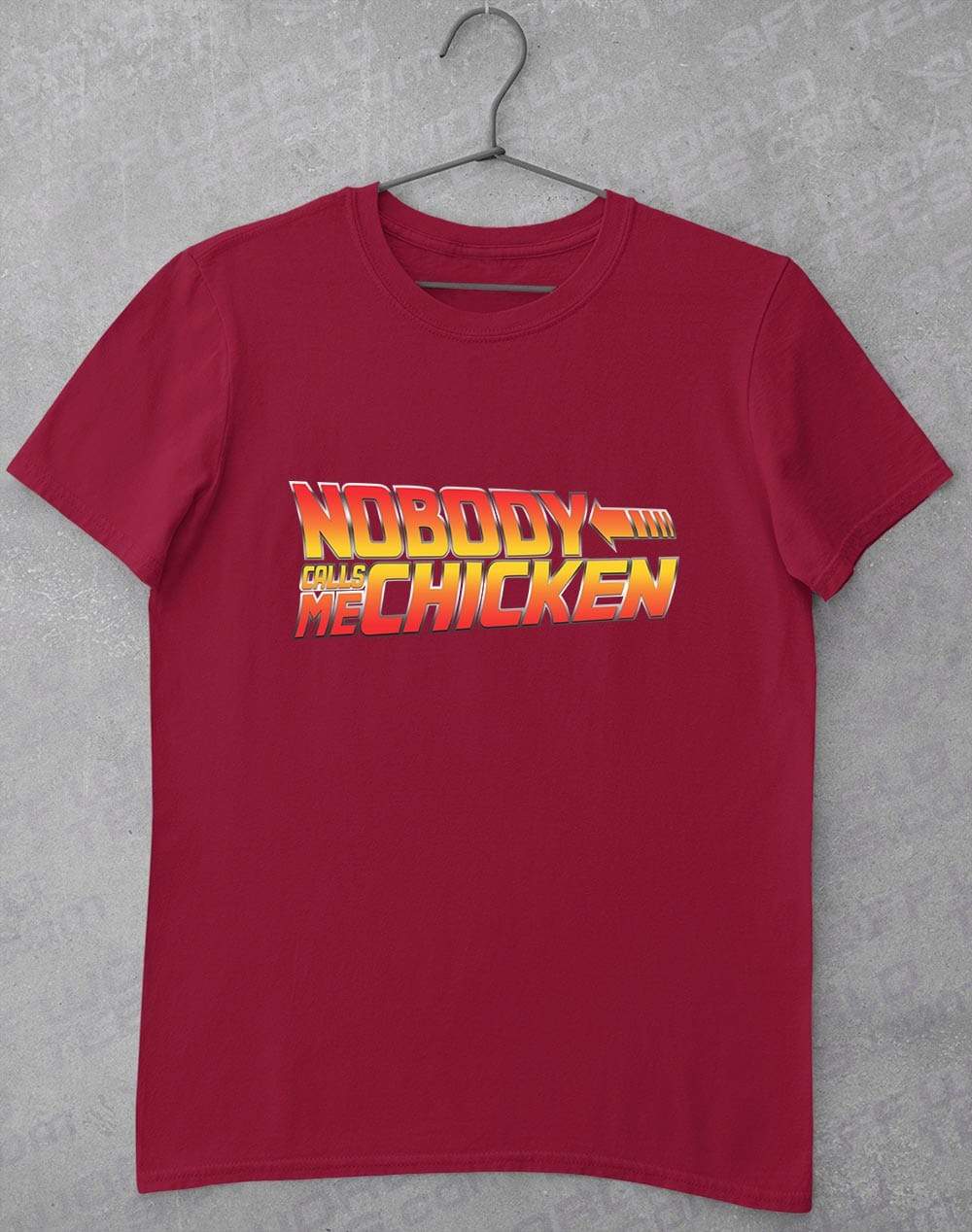 Nobody Calls Me Chicken T-Shirt S / Cardinal Red  - Off World Tees