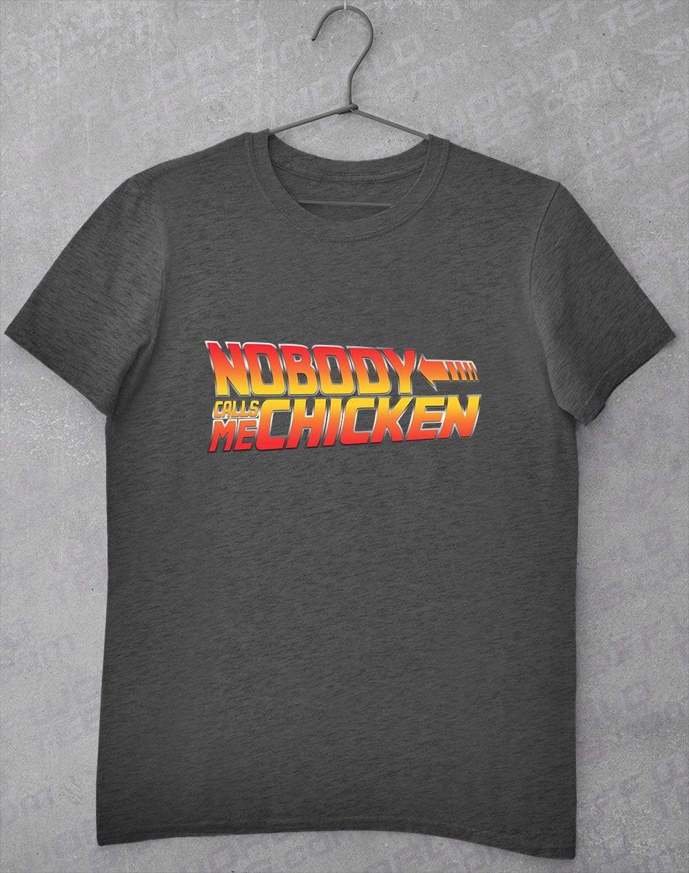 Nobody Calls Me Chicken T-Shirt S / Dark Heather  - Off World Tees