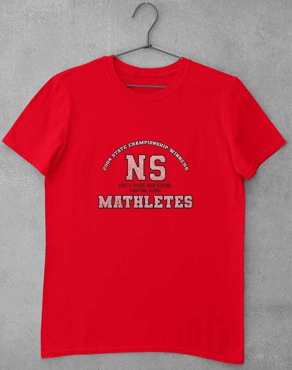 North Shore High School - Mathletes T-Shirt S / Cardinal Red  - Off World Tees