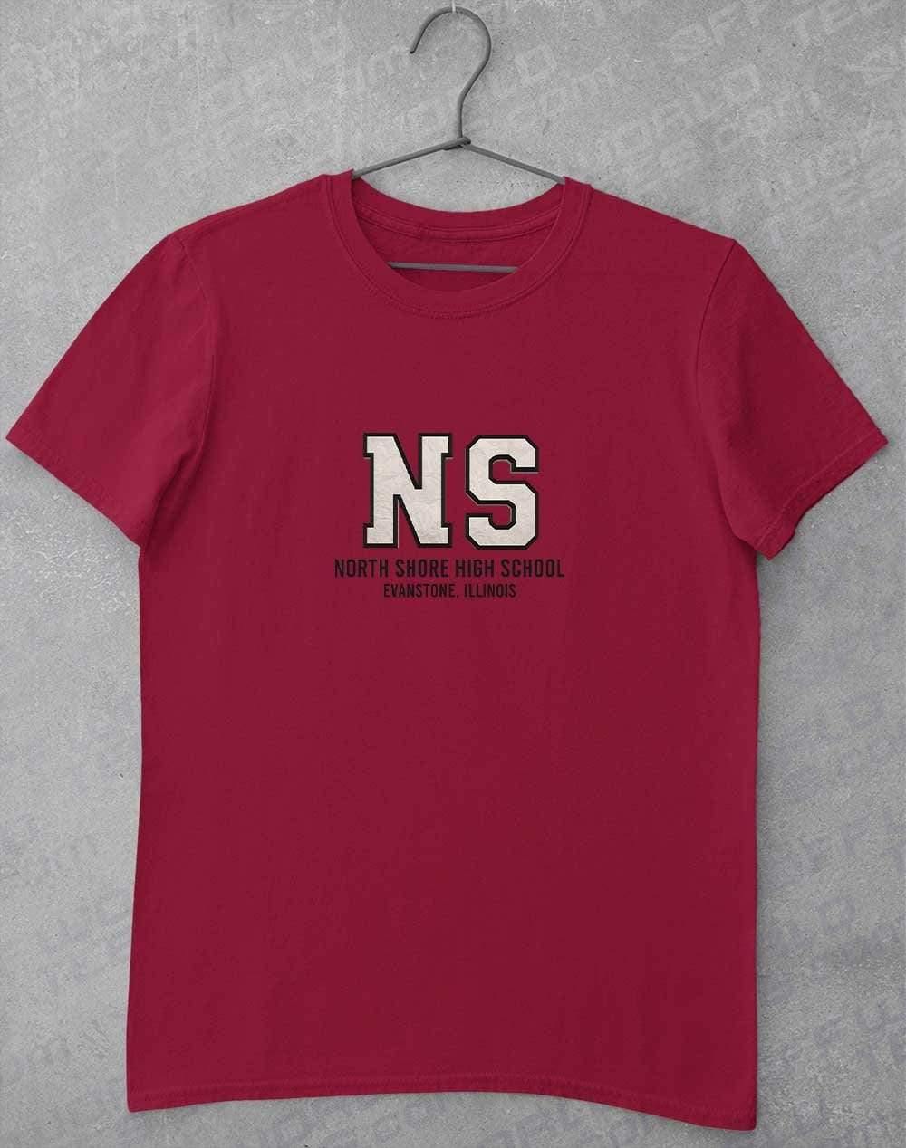 North Shore High School T-Shirt S / Cardinal Red  - Off World Tees
