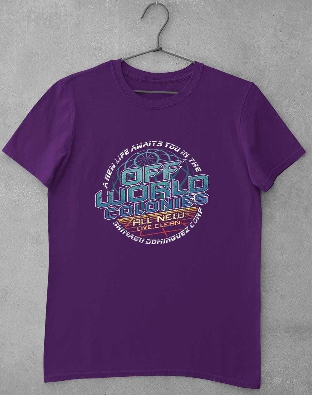 Off World Colonies T-Shirt M / Purple  - Off World Tees