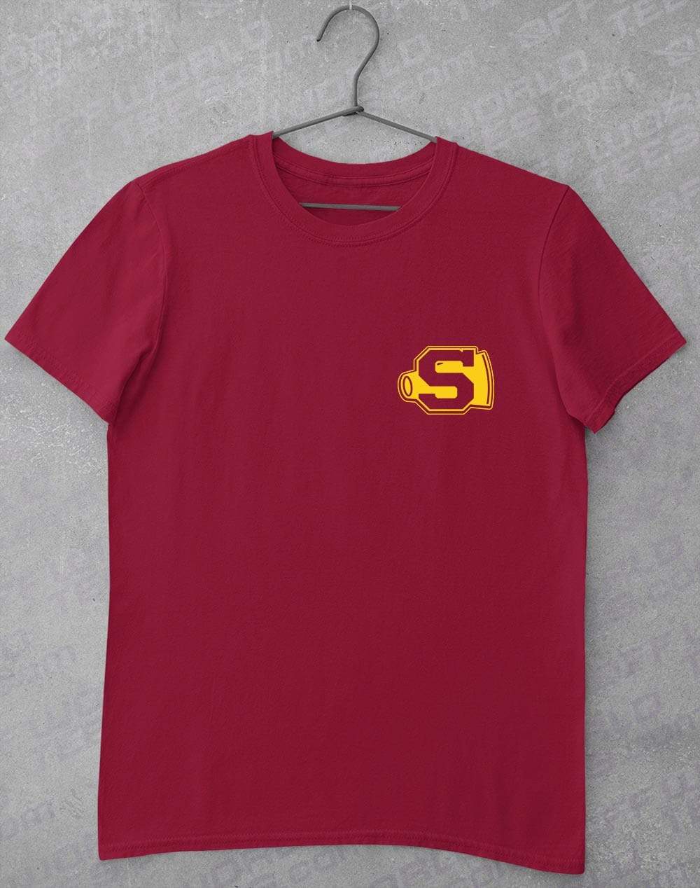 Pocket Print Sunnydale Cheerleader T-Shirt S / Cardinal Red  - Off World Tees