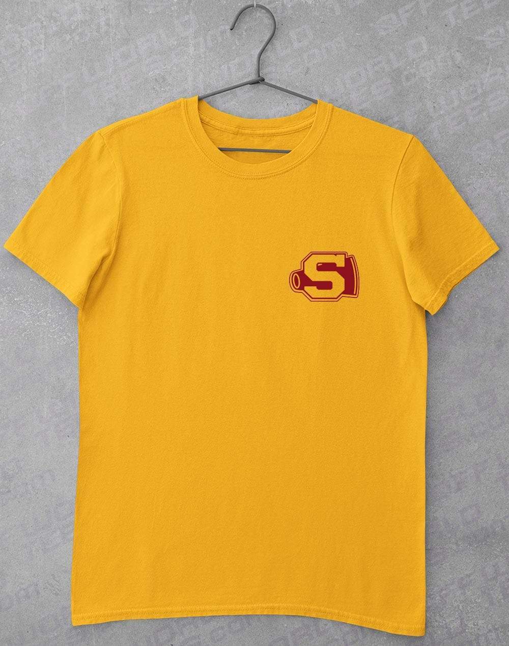 Pocket Print Sunnydale Cheerleader T-Shirt S / Gold  - Off World Tees