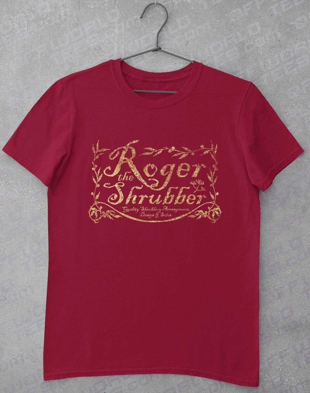 Roger the Shrubber T-Shirt S / Cardinal Red  - Off World Tees