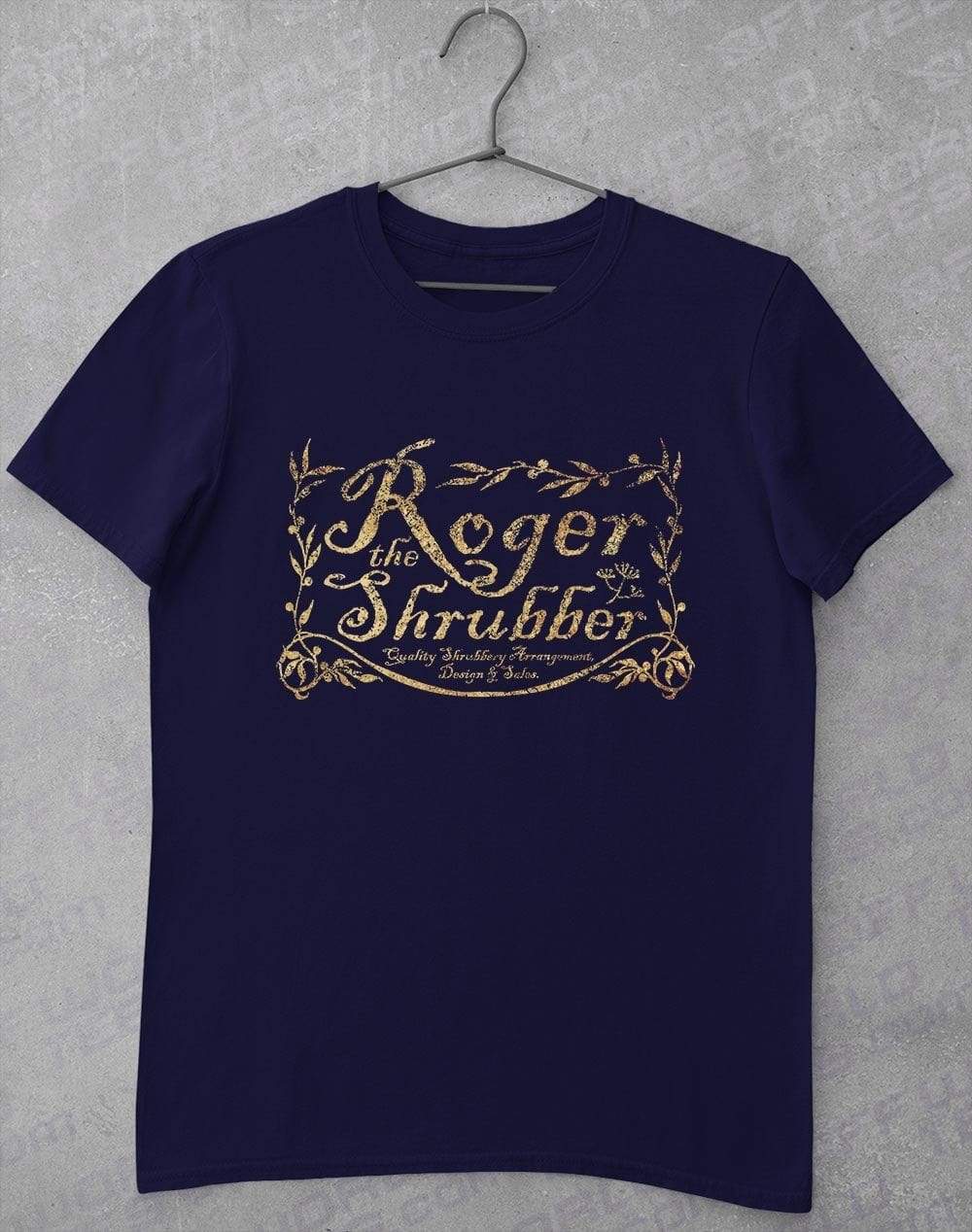 Roger the Shrubber T-Shirt S / Navy  - Off World Tees