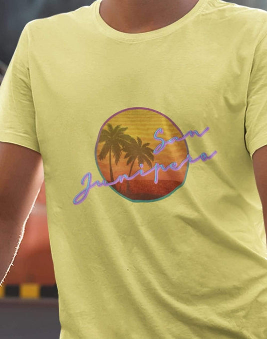 San Junipero 80s Neon T-Shirt  - Off World Tees