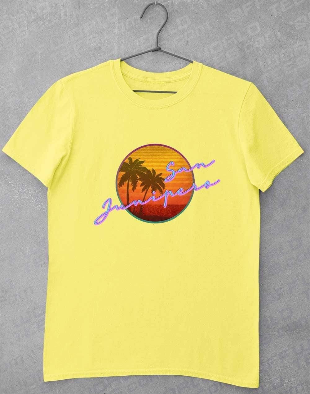 San Junipero 80s Neon T-Shirt S / Cornsilk  - Off World Tees