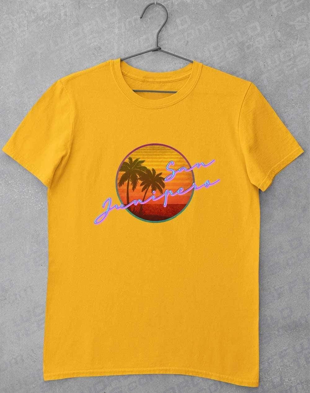 San Junipero 80s Neon T-Shirt S / Gold  - Off World Tees