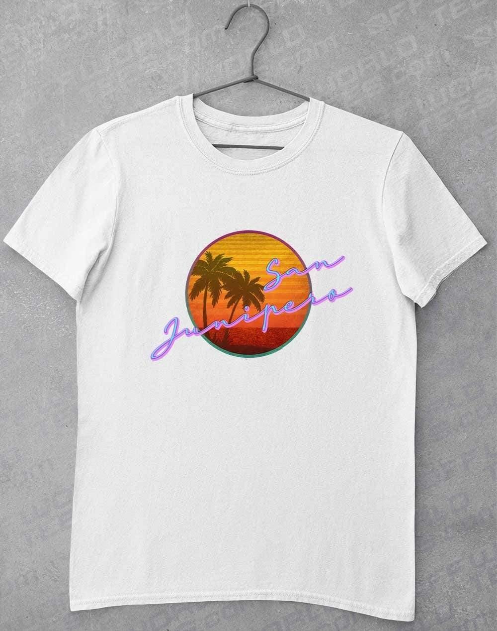 San Junipero 80s Neon T-Shirt S / White  - Off World Tees