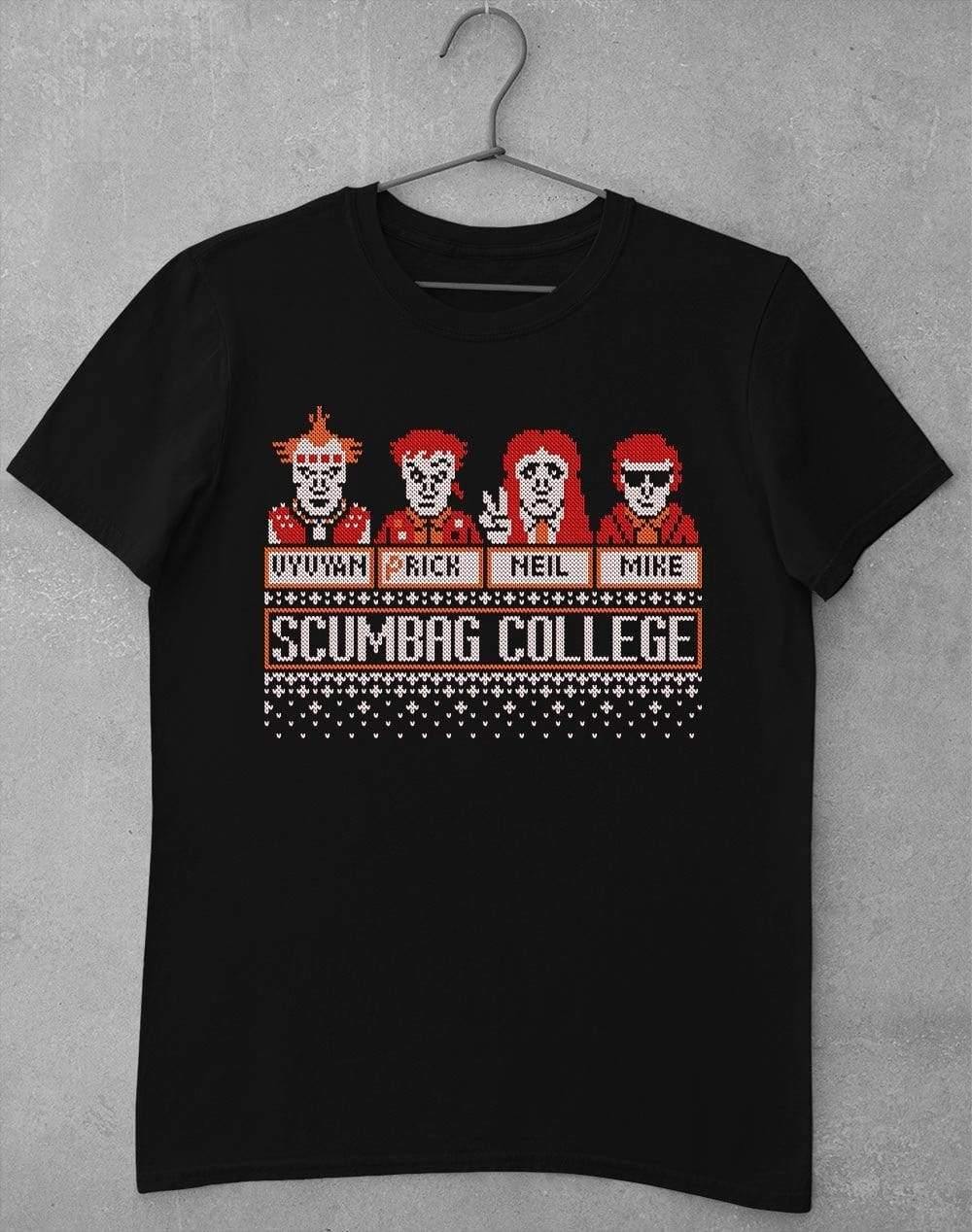 Scumbag College Festive Knitted-Look T-Shirt S / Black  - Off World Tees
