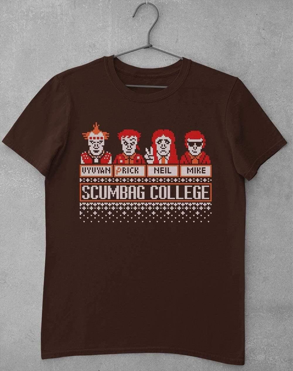 Scumbag College Festive Knitted-Look T-Shirt S / Dark Chocolate  - Off World Tees