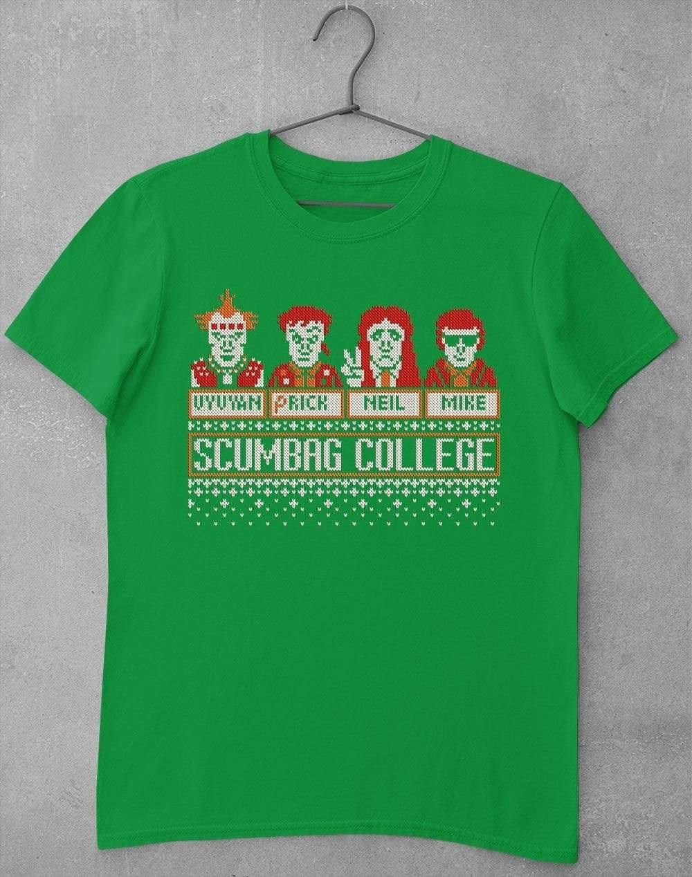 Scumbag College Festive Knitted-Look T-Shirt S / Irish Green  - Off World Tees