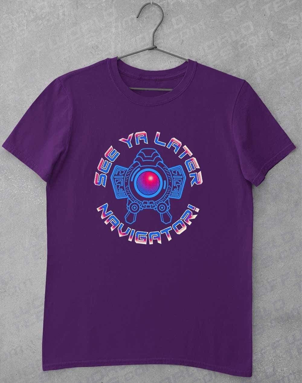 See Ya Later Navigator - T-Shirt S / Purple  - Off World Tees