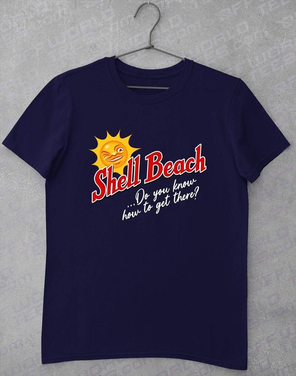 Shell Beach T-Shirt S / Navy  - Off World Tees