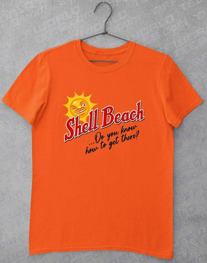 Shell Beach T-Shirt S / Orange  - Off World Tees