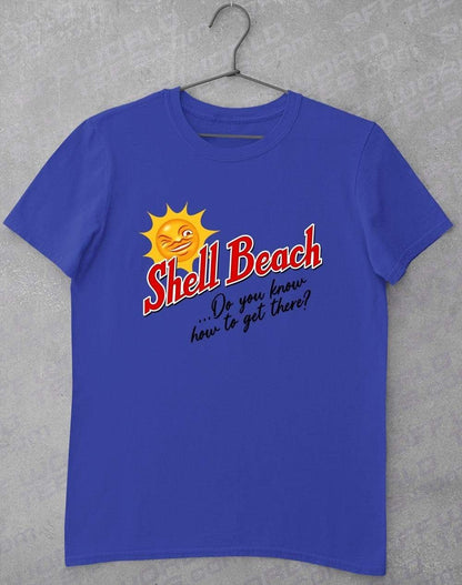 Shell Beach T-Shirt S / Royal  - Off World Tees