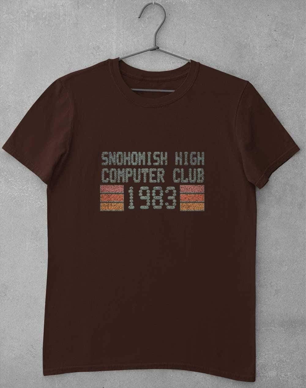 Snohomish High Computer Club 1983 T-Shirt S / Dark Chocolate  - Off World Tees