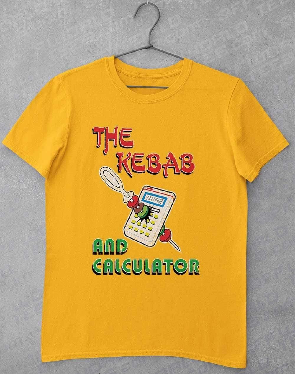 The Kebab and Calculator 1982 T-Shirt S / Gold  - Off World Tees