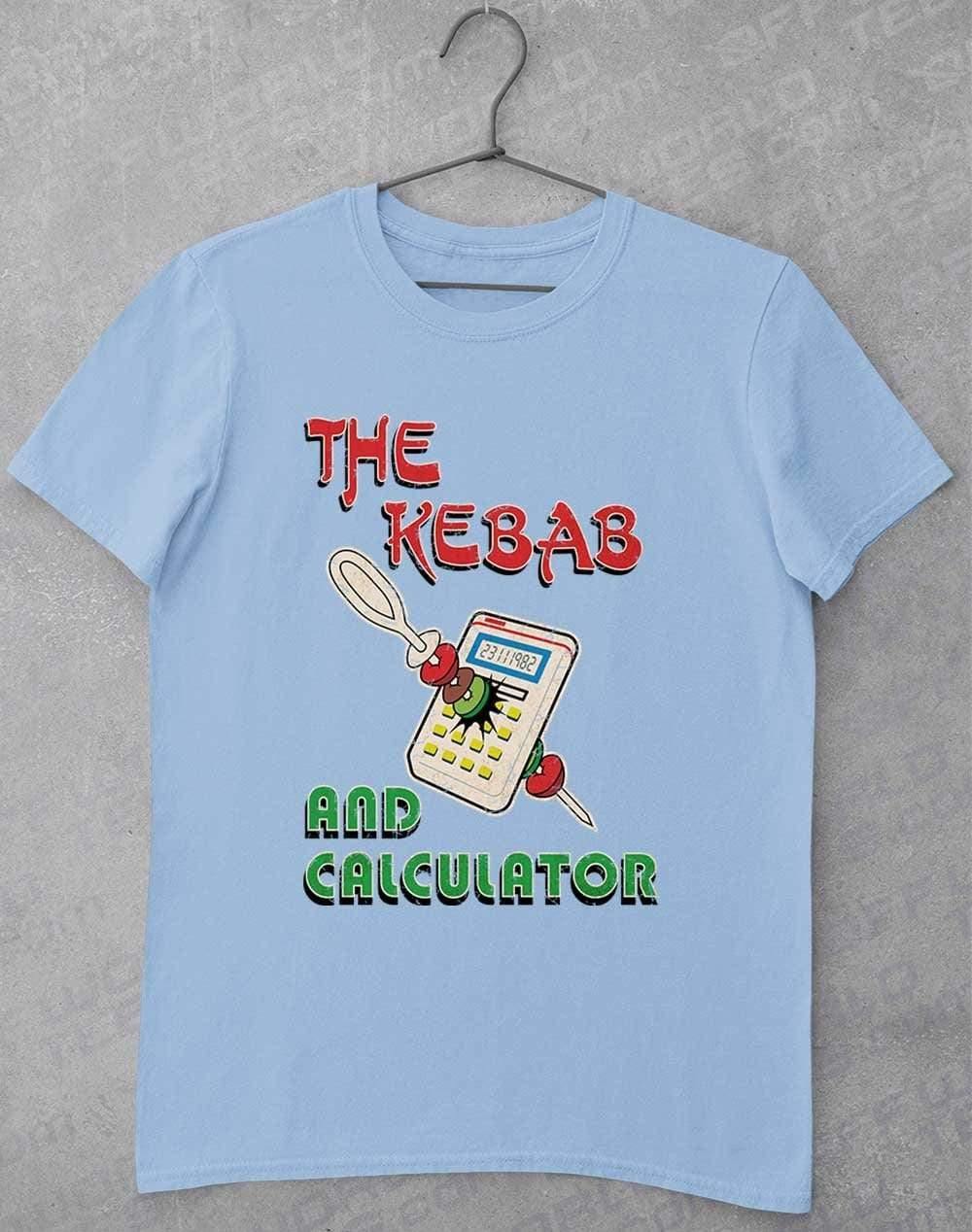 The Kebab and Calculator 1982 T-Shirt S / Light Blue  - Off World Tees