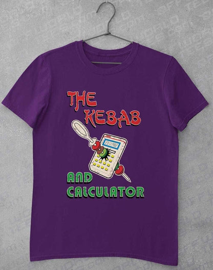 The Kebab and Calculator 1982 T-Shirt S / Purple  - Off World Tees