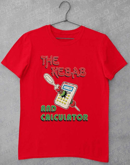 The Kebab and Calculator 1982 T-Shirt S / Red  - Off World Tees