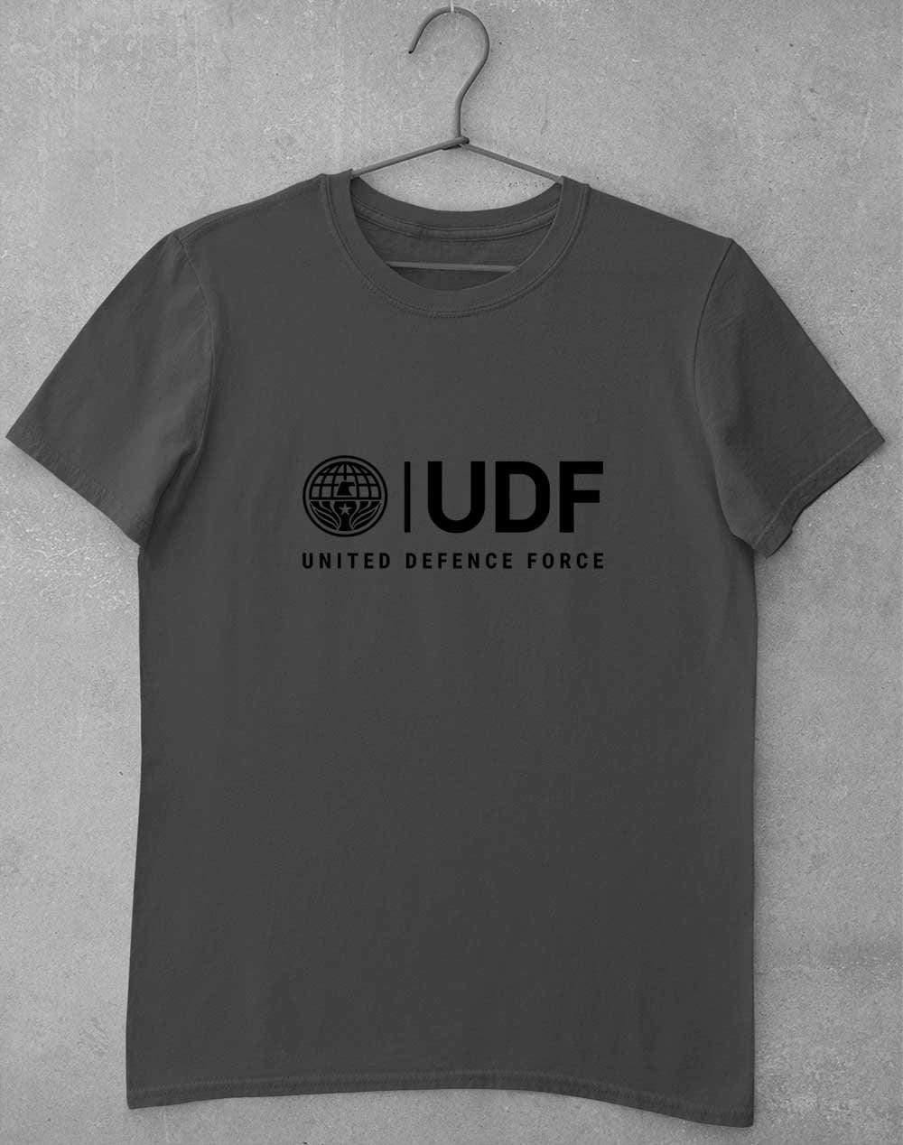 UDF United Defense Force T-Shirt S / Charcoal  - Off World Tees