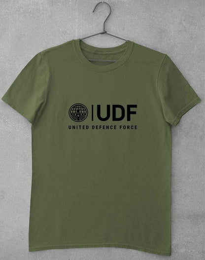 UDF United Defense Force T-Shirt S / Military Green  - Off World Tees