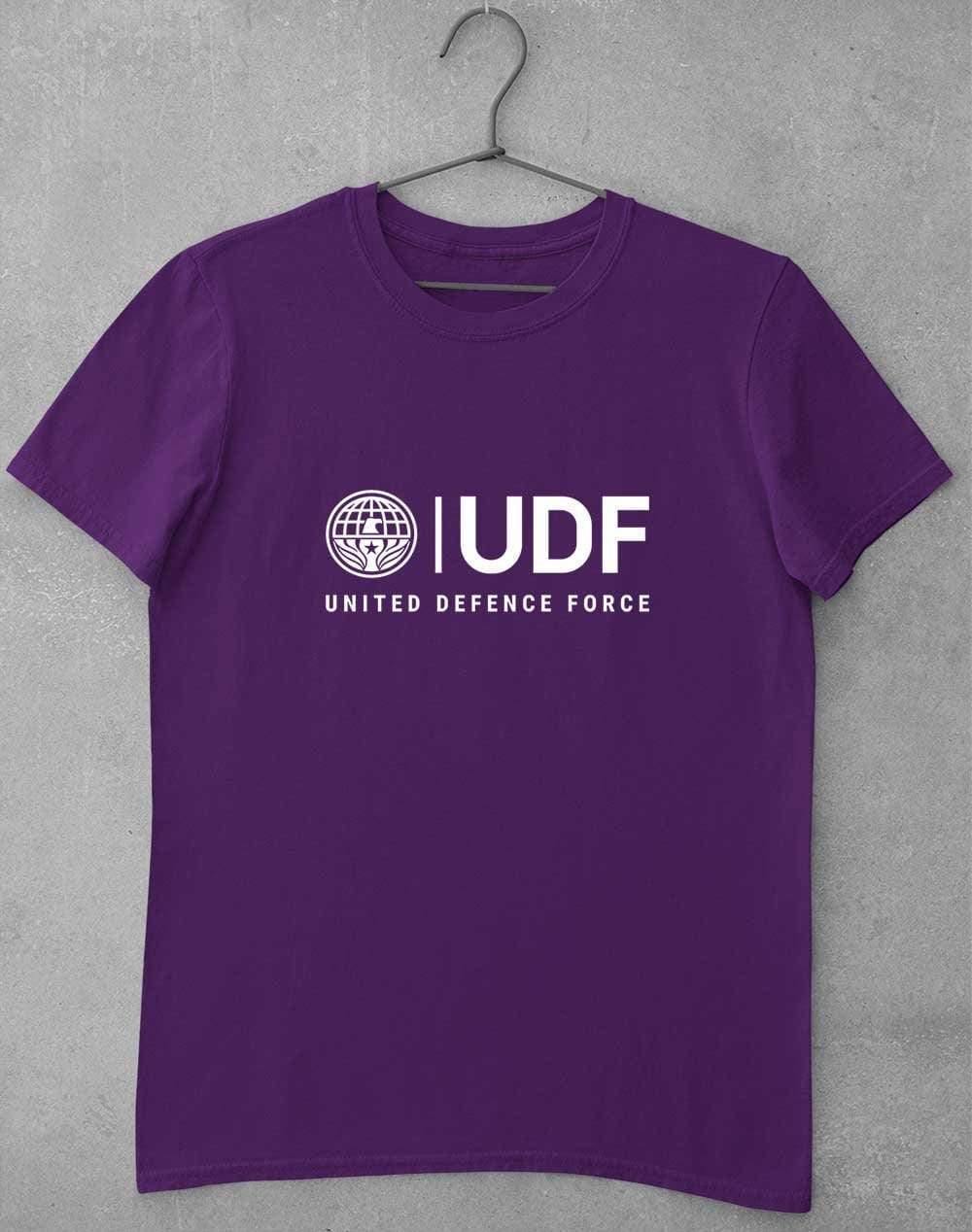 UDF United Defense Force T-Shirt S / Purple  - Off World Tees