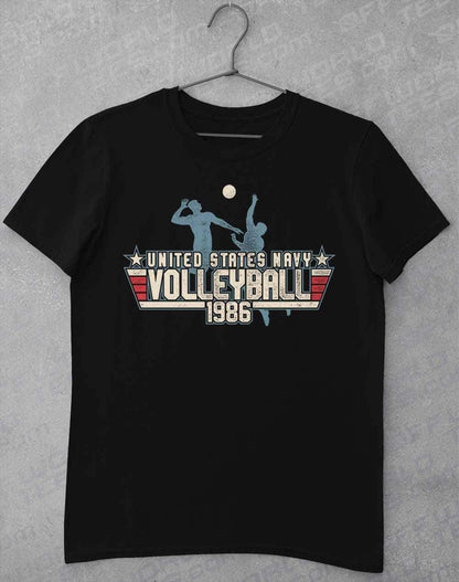 US Navy Volleyball 1986 T-Shirt S / Black  - Off World Tees