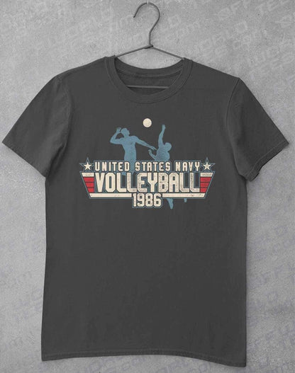 US Navy Volleyball 1986 T-Shirt S / Charcoal  - Off World Tees