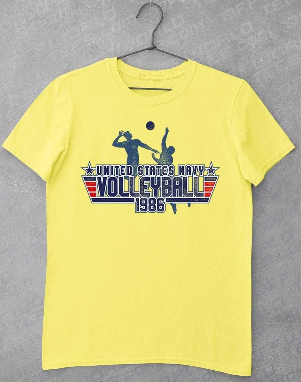 US Navy Volleyball 1986 T-Shirt S / Cornsilk  - Off World Tees