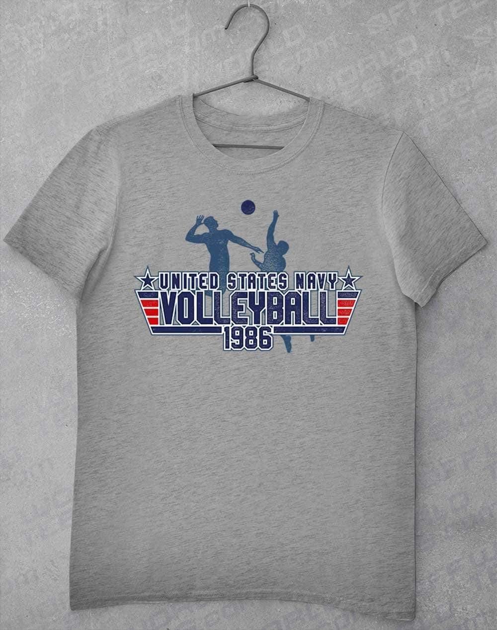 US Navy Volleyball 1986 T-Shirt S / Heather Grey  - Off World Tees