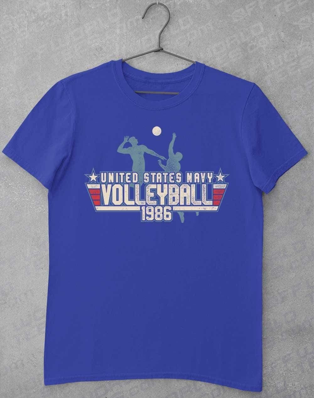 US Navy Volleyball 1986 T-Shirt S / Royal  - Off World Tees