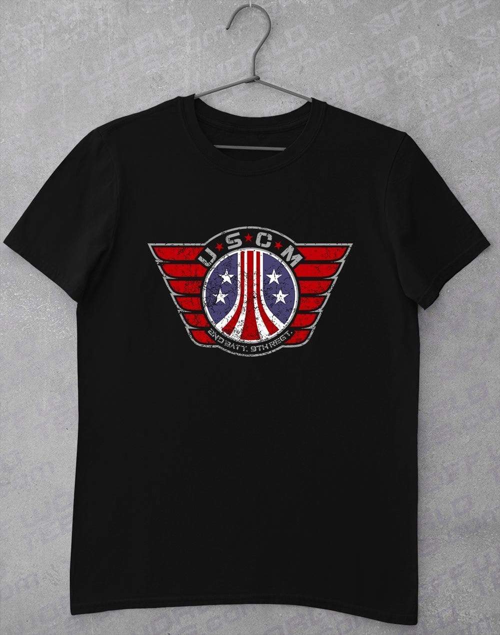 USCM Wings Logo T-Shirt S / Black  - Off World Tees