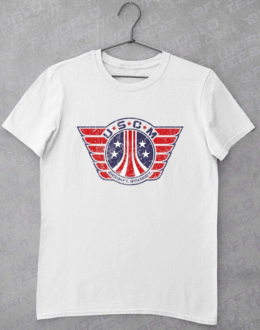 USCM Wings Logo T-Shirt S / White  - Off World Tees
