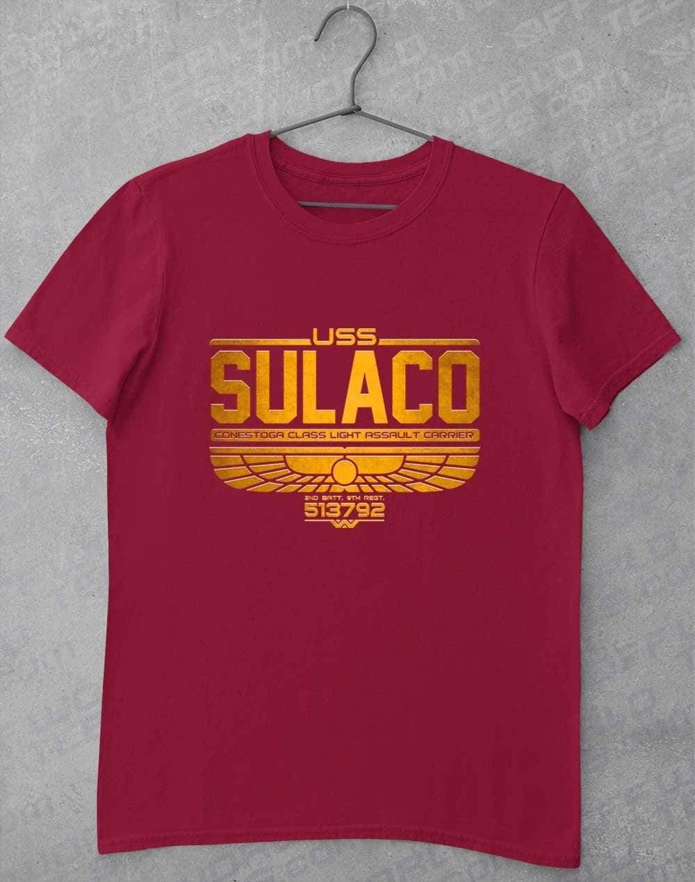 USS Sulaco T-Shirt S / Cardinal Red  - Off World Tees