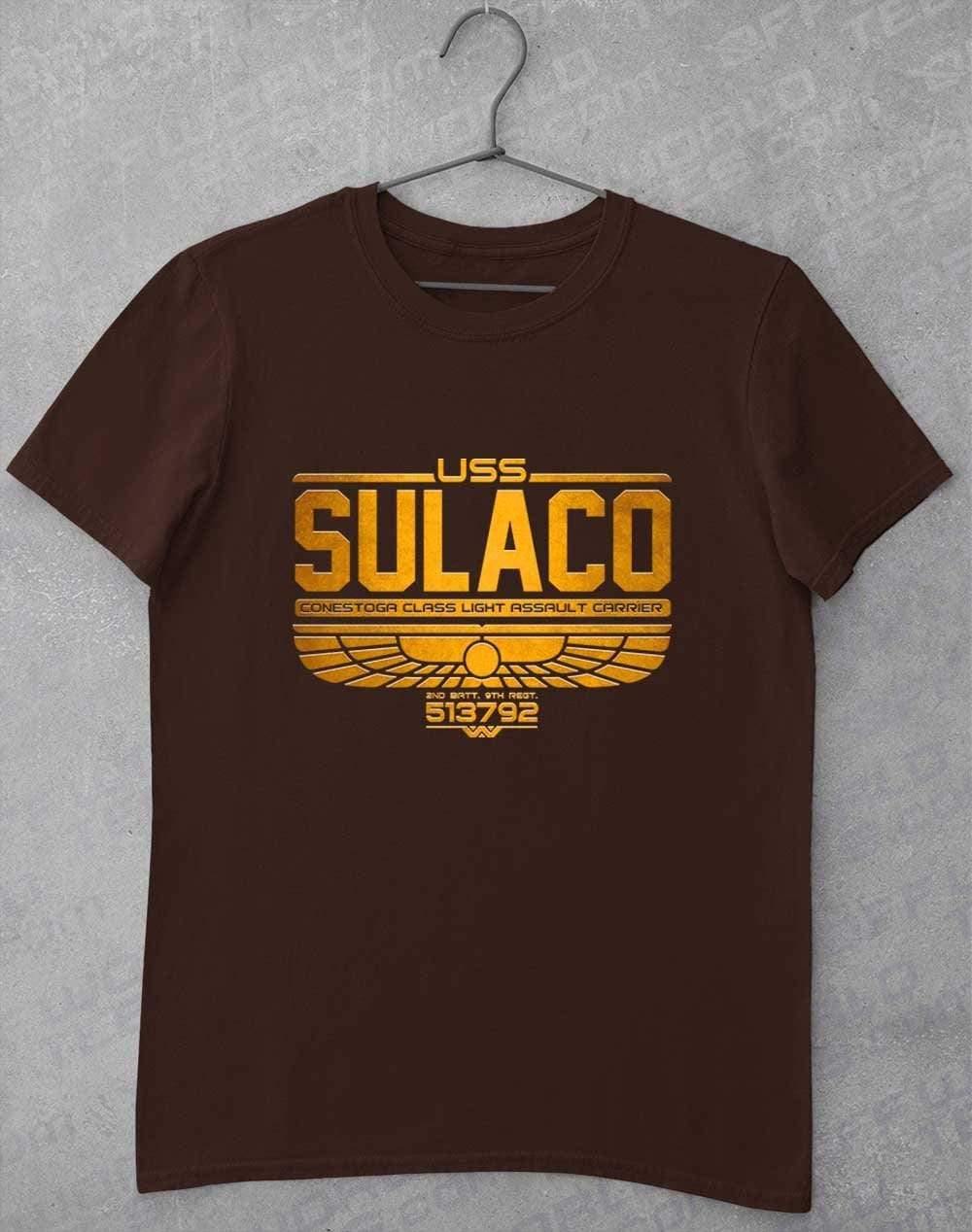 USS Sulaco T-Shirt S / Dark Chocolate  - Off World Tees