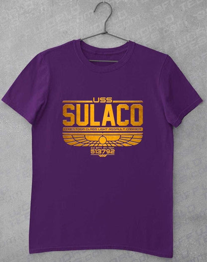 USS Sulaco T-Shirt S / Purple  - Off World Tees
