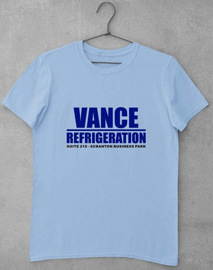 Vance Refrigeration T-Shirt S / Light Blue  - Off World Tees