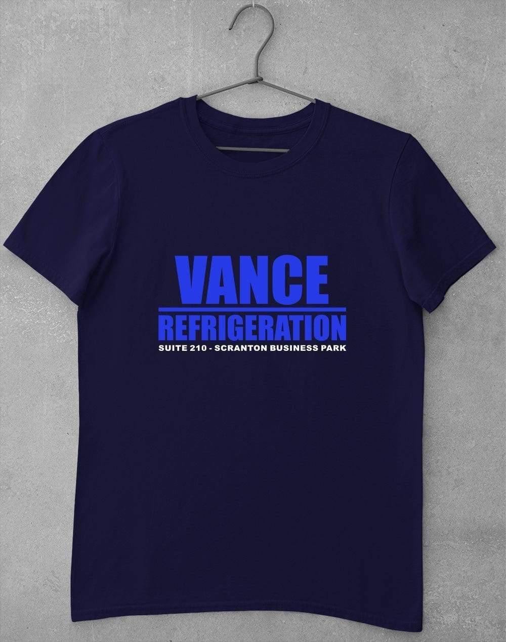 Vance Refrigeration T-Shirt S / Navy  - Off World Tees