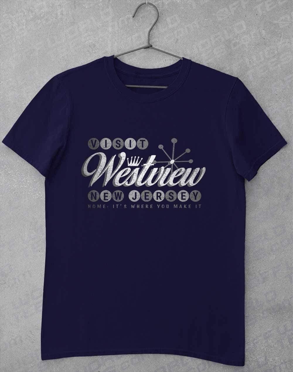 Visit Westview New Jersey T-Shirt S / Navy  - Off World Tees