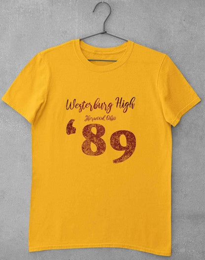 Westerburg High School 1989 Retro T-Shirt S / Gold  - Off World Tees
