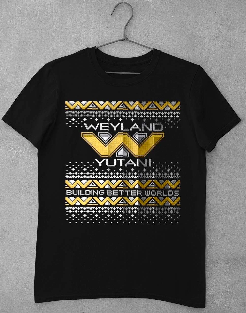 Weyland Yutani Festive Knitted-Look T-Shirt S / Black  - Off World Tees