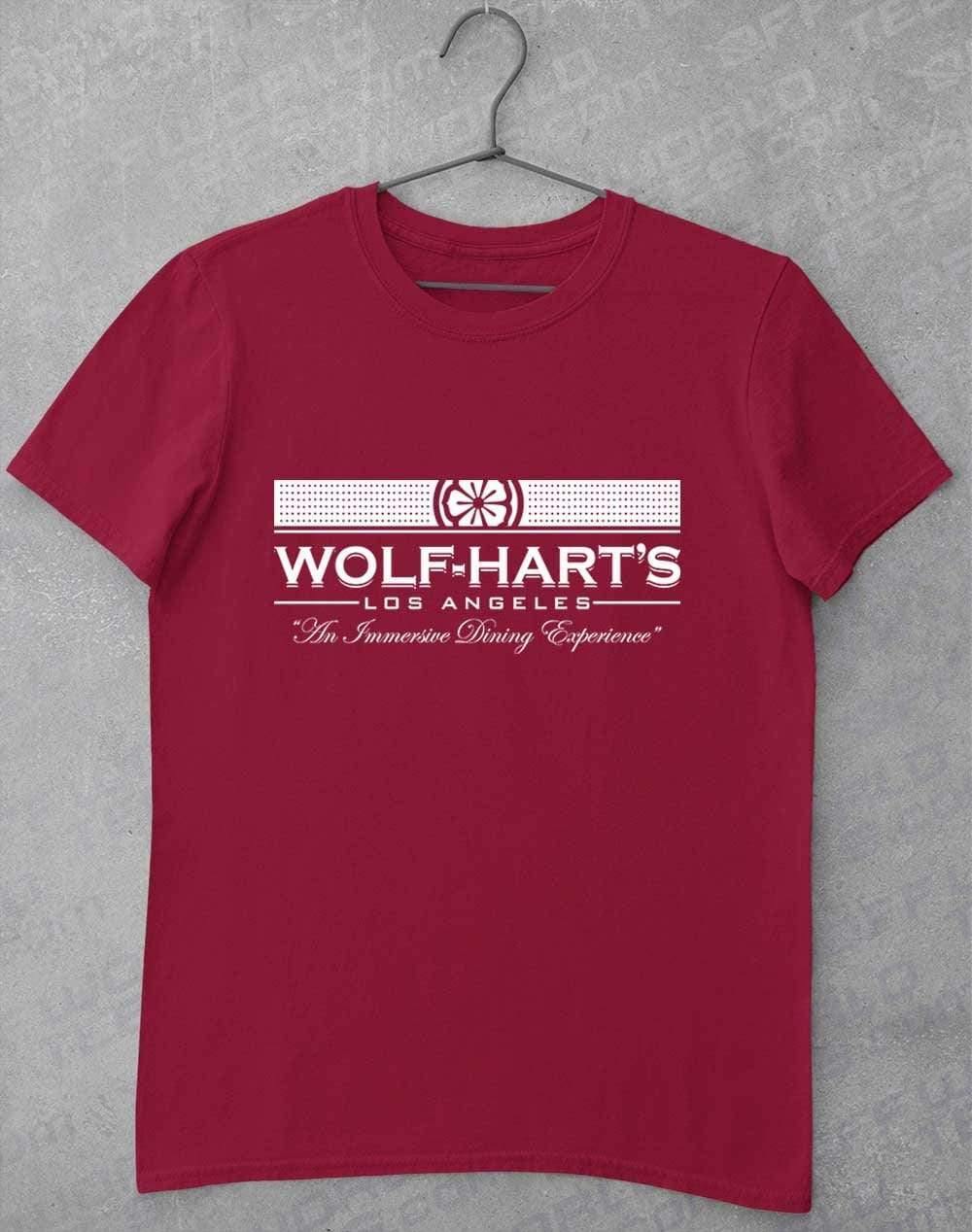 Wolf-Hart's Dining Experience T-Shirt S / Cardinal Red  - Off World Tees