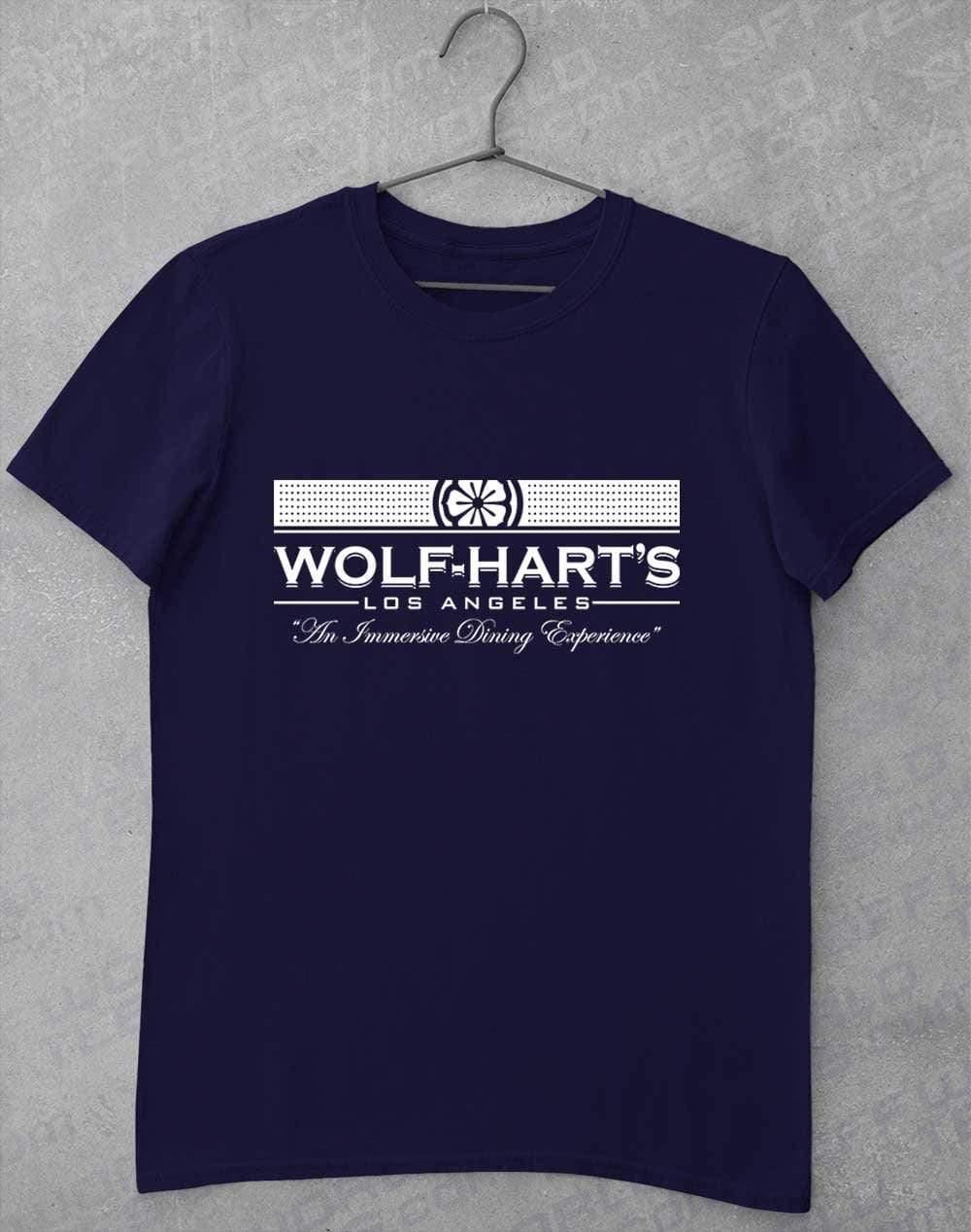 Wolf-Hart's Dining Experience T-Shirt S / Navy  - Off World Tees