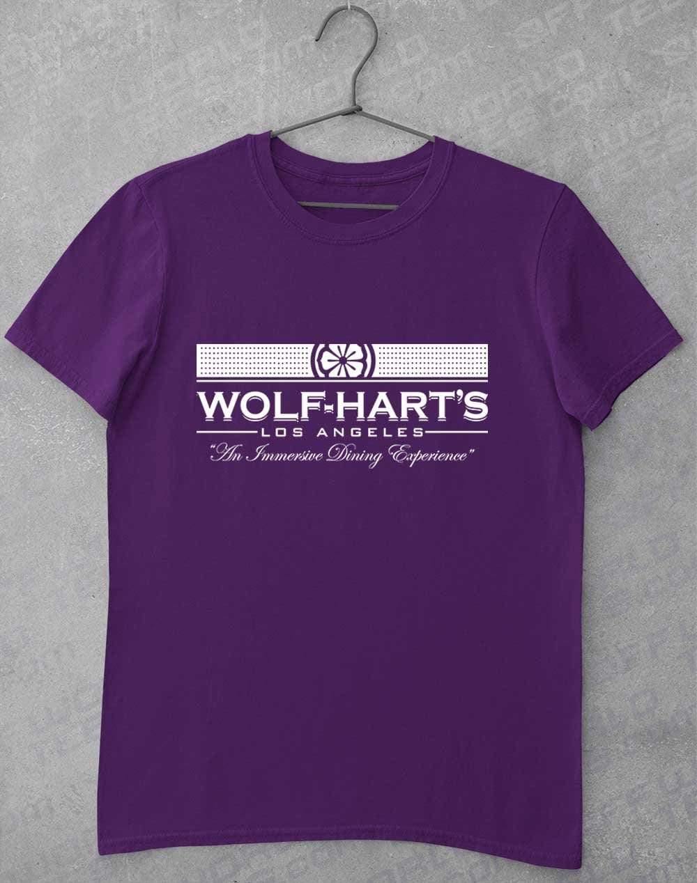 Wolf-Hart's Dining Experience T-Shirt S / Purple  - Off World Tees