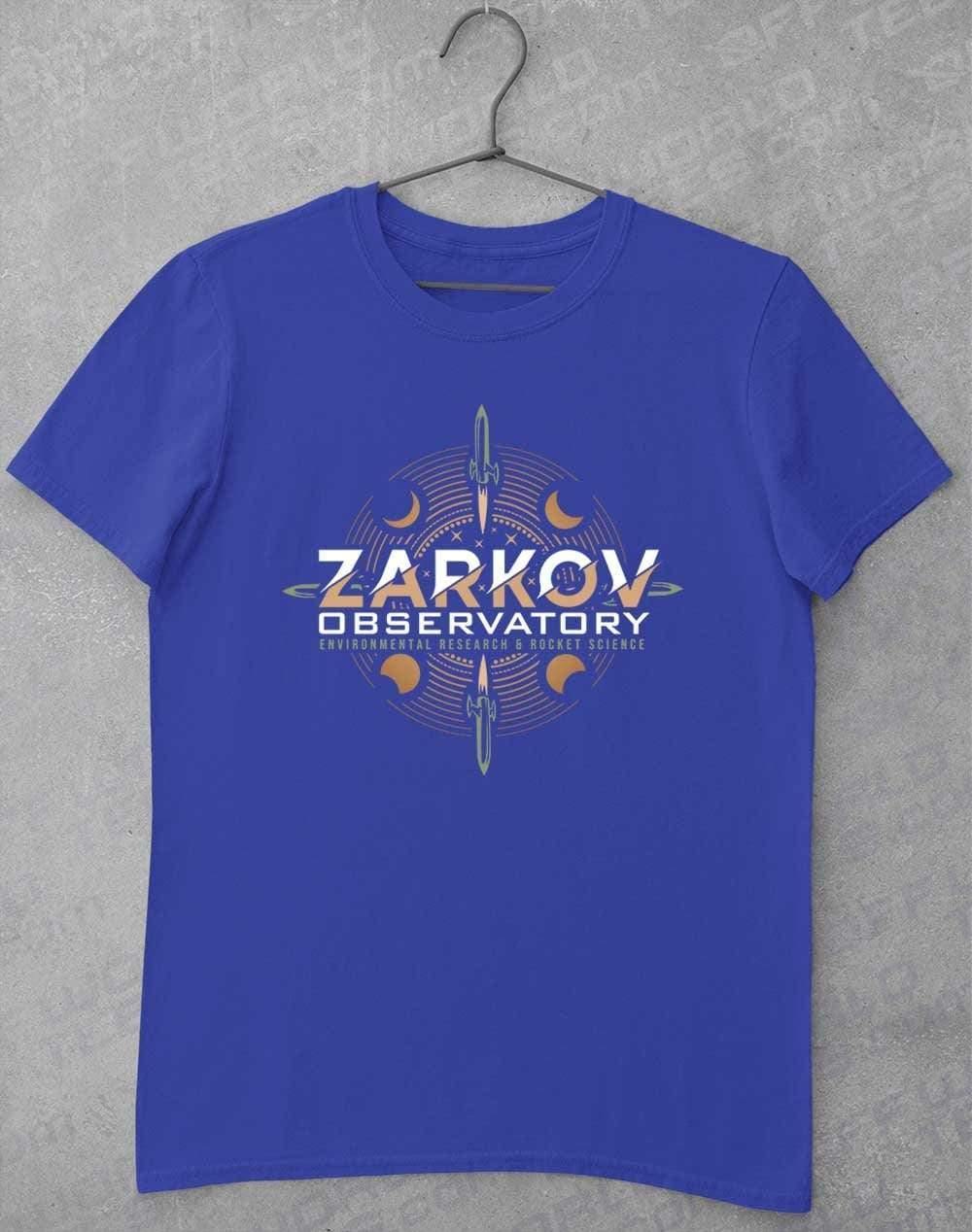 Zarkov Observatory T-Shirt S / Royal  - Off World Tees